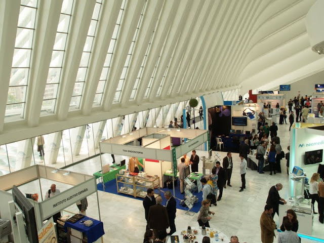 Vista del interior del Palacio de Exposiciones y Congresos Ciudad de Oviedo